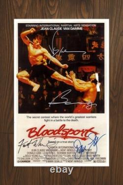 BLOODSPORT Signed Movie Poster 11x17 with COA Authentic Memorabilia