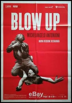 BLOW UP Original Movie Poster 39x55 2Sh Italian ANTONIONI HEMMINGS REDGRAVE