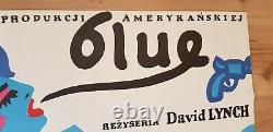 BLUE VELVET, Original 1st print, Polish Poster, Movie Poster, David Lynch, 26x38