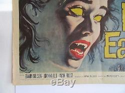 Brain Eaters Original 1958 Hlf Sht Movie Poster Folded Ex