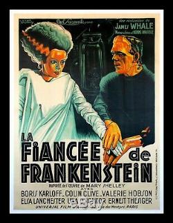 BRIDE OF FRANKENSTEIN CineMasterpieces ONLY ONE KNOWN FRENCH MOVIE POSTER 1935