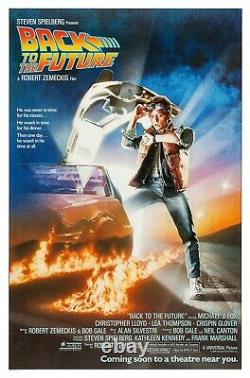 Back To The Future (1985) Original Advance Movie Poster Rolled Art By Drew