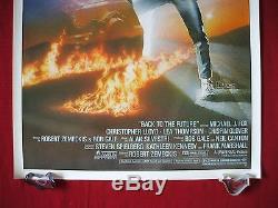 Back To The Future 1985 Original Movie Poster 1sh Rolled Michael J Fox B2tf Nm-m