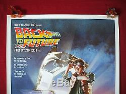 Back To The Future 1985 Original Movie Poster 1sh Rolled Michael J Fox B2tf Nm-m