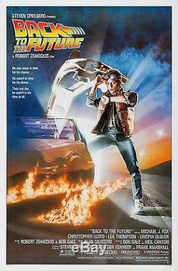 Back To The Future (1985) Original Movie Poster Rolled Artwork By Drew