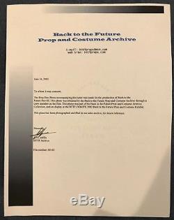 Back To The Future Authentic Doc Brown Burnt Clock Tower Photo With COA
