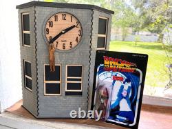 Back To The Future Clock Doc Brown Hanging On Clock