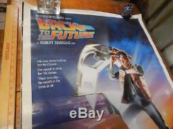 Back To The Future, Original 1 Sheet Movie Poster, 41 x 27 VG Rolled