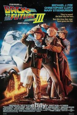 Back To The Future Part III Double Sided Orig Rolled Mint Movie Poster 1990 Ds