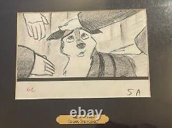 Balto Original Movie Storyboard Drawing Art Animation Last Scene W COA & Plaque