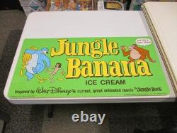 Baskin Robbins ice cream 1978 JUNGLE BOOK Disney cartoon store sign poster