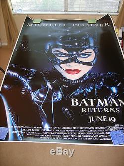 Batman Returns Catwoman Us Original Bus Stop 48 X 70 Movie Poster Set Of 3 (p)