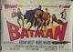 Batman The Movie Original Single Sided Movie Poster 1966 Adam West Burt Ward