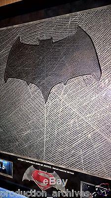Batman V Superman Dawn Of Justice Original Batsuit Material Ink Test Display