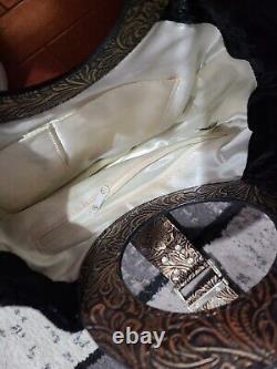 Bea Arthur Owned & Worn 80's Black and Gold Guess Bag from Golden Girls Costumer