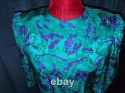 Betty White Owned & Worn 80's Silk Print Adrianna Pappell Golden Girls Costumer