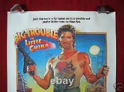 Big Trouble In Little China 1986 Original Movie Poster The Thing Halloween Nm-m