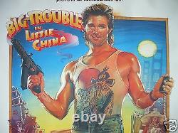 Big Trouble In Little China 1986 Original Movie Poster The Thing Halloween Nm-m