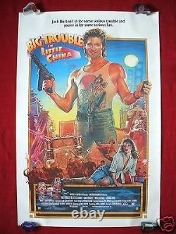 Big Trouble In Little China 1986 Original Movie Poster The Thing Halloween Nm-m