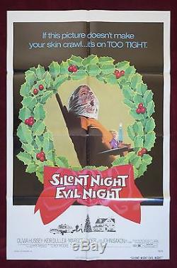 Black Christmas Original Movie Poster Silent Night Evil Night Halloween