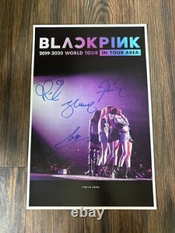 BlackPink Signed Poster 11x17 with COA Authentic Memorabilia