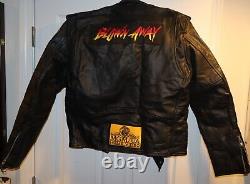 Blown Away Movie Wardrobe 1994 Black Motorcycle Leather Jacket Boston 44 L XL