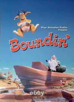 Boundin Very Rare Pixar Short Film Original Movie Poster