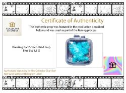 Breaking Bad RARE Screen Used Blue Sky Meth Prop 3.5 Grams with COA, Magnetized