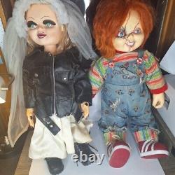 Bride Of Chucky 24 Set Of Two Chucky & Tiffany Dolls Spencers 2013 Good Guys