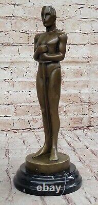 Bronze Academy Trophy Movie Memorabilia Real Metal Statue Fine Sculpture