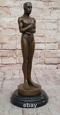 Bronze Oscar Trophy Movie Memorabilia Real Metal Statue Fine Art Sculpture