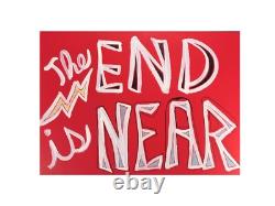 Bruce Almighty Movie Prop The End is Near Sign Authentic w COA