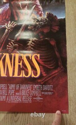 C9 NR MINT ROLLED! ORIGINAL ARMY OF DARKNESS 1992 MOVIE Poster 27X40 CAMPBELL