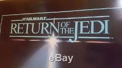 C9! RETURN OF THE JEDI ORIGINAL STAR WARS 1983 27x41 MOVIE POSTER BLUE HARVEST