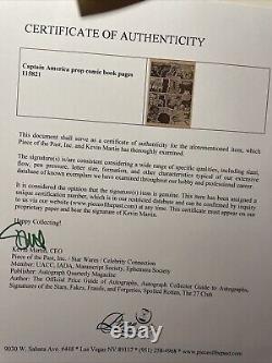 CAPTAIN AMERICA movie prop production Original COA Props VTG Comic Book Art X1