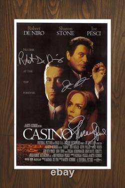 CASINO Signed Movie Poster 11x17 with COA Authentic Memorabilia