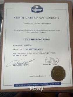 CATE BLANCHETT ORIGINAL'THE SHIPPING NEWS' Thin Silver Color Bangle