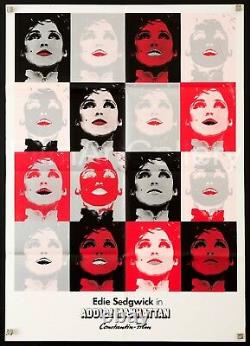 CIAO MANHATTAN Original 1973 23x33 Edie Sedgwick Andy Warhol Film/Art Gallery