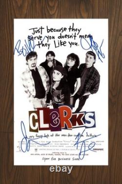 CLERKS Signed Movie Poster 11x17 with COA Authentic Memorabilia