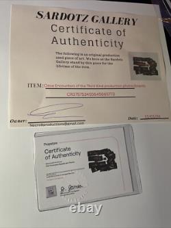 CLOSE ENCOUNTERS OF THE THIRD KIND. Movie Props SPIELBERG photographs Boards