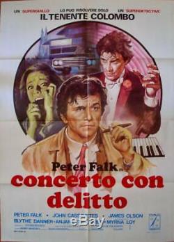 COLUMBO ETUDE IN BLACK Italian 2F movie poster 39x55 PETER FALK 1978