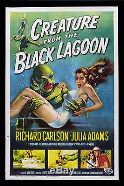 CREATURE FROM THE BLACK LAGOON CineMasterpieces ORIGINAL 1SH MOVIE POSTER 1954