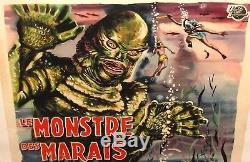 CREATURE FROM THE BLACK LAGOON original SIGNED 50s BELGIAN MONSTER MOVIE POSTER
