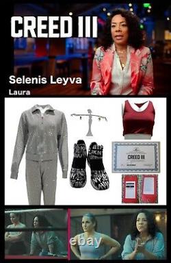 CREED III 3 Selenis Leyva outfit withPolo Rhinestone, DKNY Sneakers & Studio COA