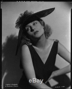 Carole Lombard 1932 Hollywood Regency Art Deco Fashions Original 8x10 Negative