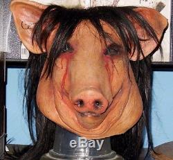 Cary Elwes Autographed Jigsaw Stunt Pig Mask Worn In SAW 3