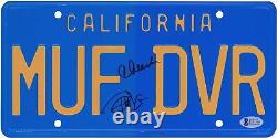 Cheech Marin & Tommy Chong Autographed MUFDVR License Plate