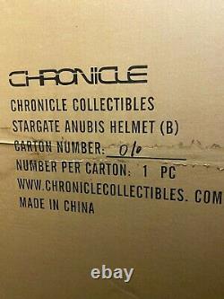 Chronicle Collectibles 11 Stargate Anubis Helmet Fiberglass Limited #10/50 New