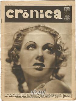 Cinema journals CRONICA ISSUE VI NO 218 First Edition 1934 #155050