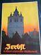 Circa 1961 Vintage Travel Poster, Germany Linen Backed